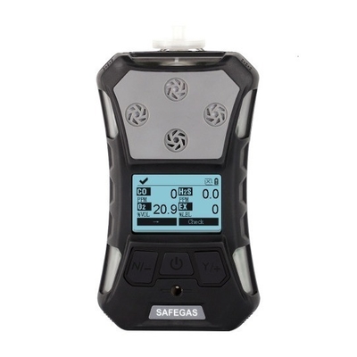 携帯6イン1ガス検出器 CH4,CO,CO2,H2S,NO2,O2ポンプと拡散サンプル採取